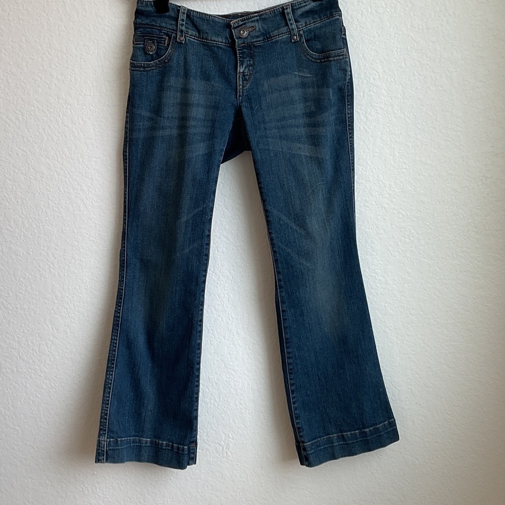 Eddie Bauer Blue Denim Curvy Trouser Flare Jeans 2P